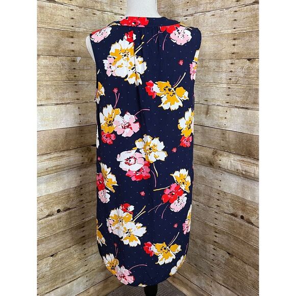 OLD NAVY LARGE FLORAL PRINT CASUAL COLORFUL EVERYDAY SLEEVELESS DRESS SIZE LARGE - Picture 4 of 5